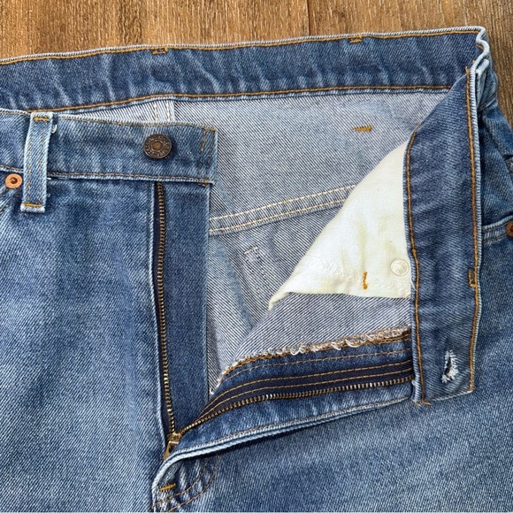 Vintage Levi's 917 Bootcut Jeans 34 x 33 Orange Tag Straight Blue - Picture 13 of 13